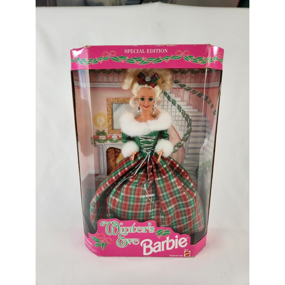 Winter's Eve Barbie Doll Special‎ Edition 1994 Holiday Party Dress Mattel 13613